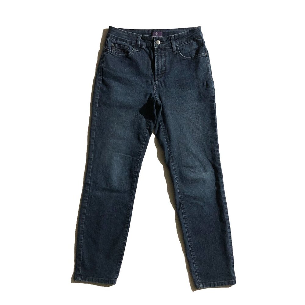NYDJ Jeans Womens Size 4 Blue Lift Tuck Technology Mid Rise Stretch Skinny